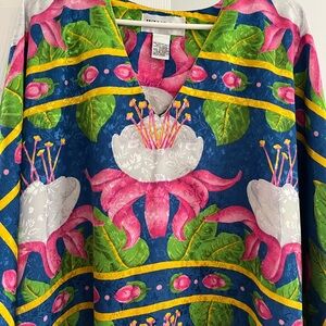 Colorful Floral Tunic Top